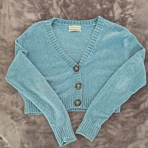 Urban Outfitters Blue Button-Up Cardigan